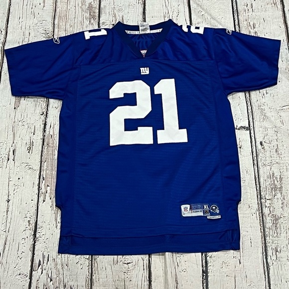 Boys Kids Tiki Barber New York Giants Reebok Stitched Jersey - Picture 1 of 5